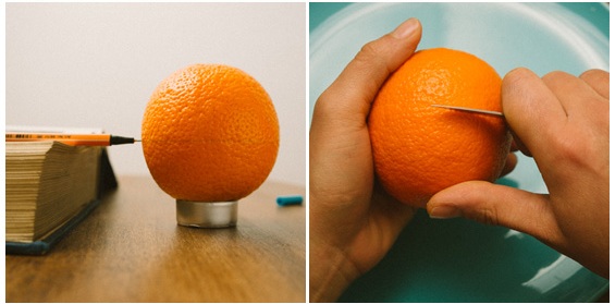 tiendo a casca da laranja