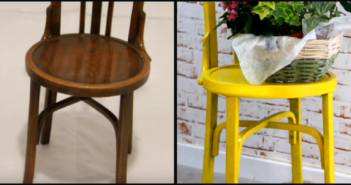Como Renovar uma cadeira Velha com tinta Spray