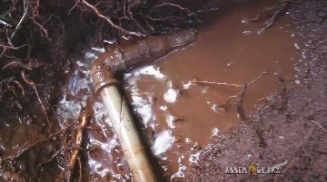 tubo pvc na lama