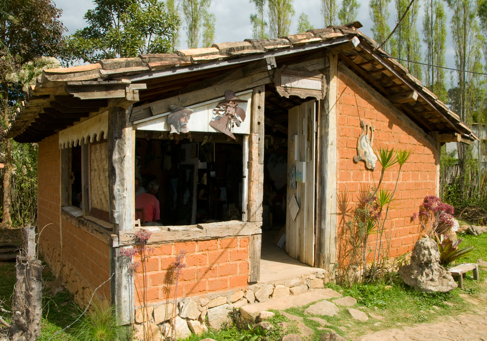 casa de abobe a vista