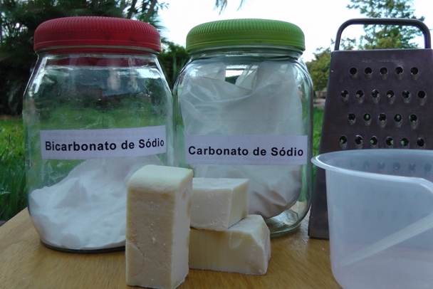 ingredientes para fazer sabão em pó