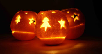 Velas Aromáticas de Laranja 3 velas de laranja com desenhos de natal