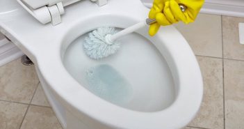 Como remover manchas de água dura em um vaso sanitário