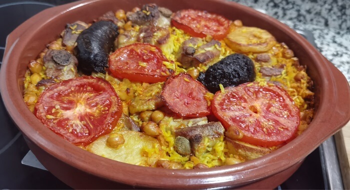 Arroz estilo Valenciano ao forno