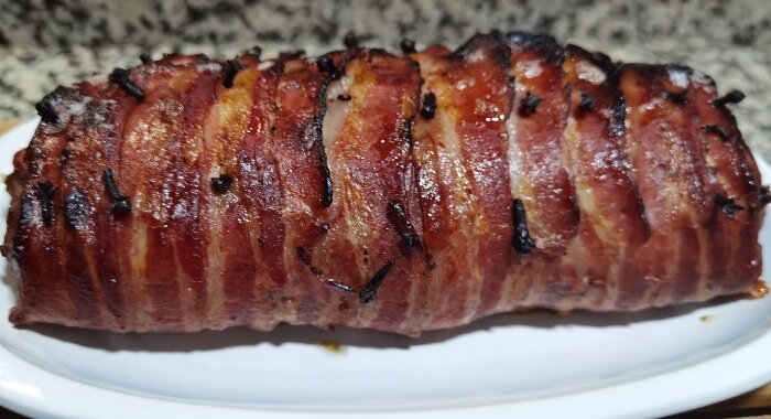 Rolo de Carne Moída Recheada - Especial para Natal.