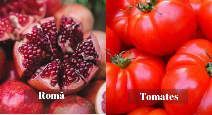 Romã - tomates